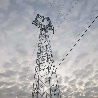 Q235B Q345B Q420 برج شبكي فولاذي لنقل الطاقة