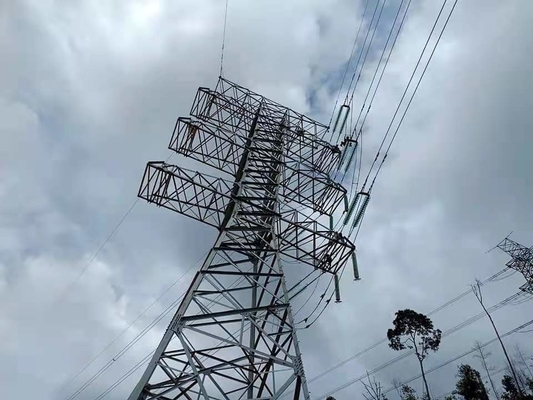 10-1000KV أبراج نقل الطاقة الكهربائية شعرية الصلب