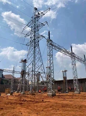 10-1000KV أبراج نقل الطاقة الكهربائية شعرية الصلب