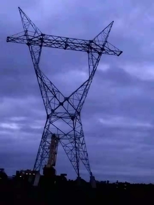 ASTM123 230KV 400KV أبراج فولاذية شعرية لخط النقل العلوي