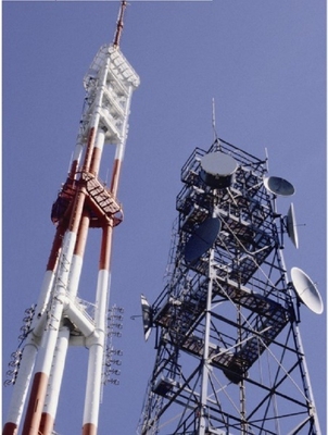 برج HDG 75ft شبكي للاتصالات السلكية واللاسلكية